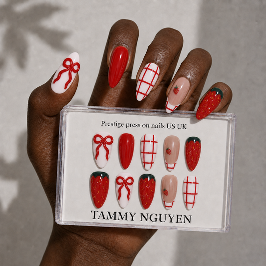Press On Nail Sweet 3D Strawberry
