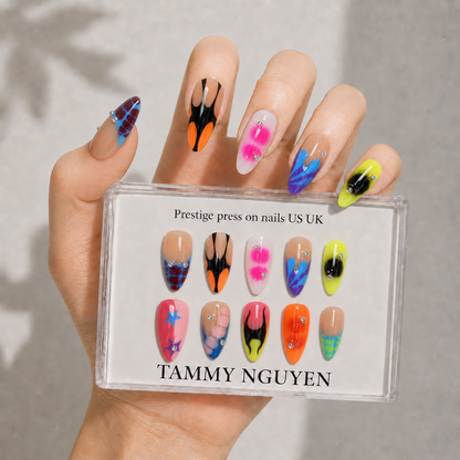 Press On Nails Y2K Colorful Almond