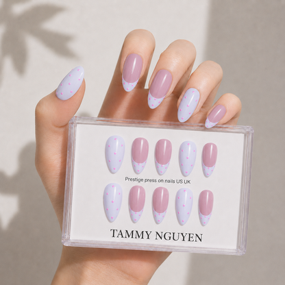 Press On Nails Baby Chic Polka Dot