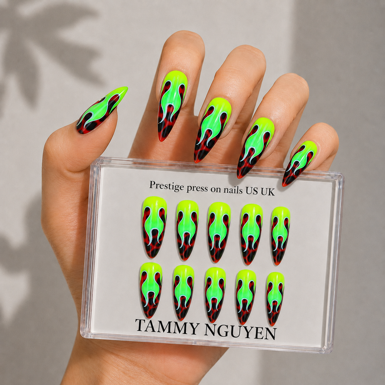 Press On Nails Y2K Flame Stiletto