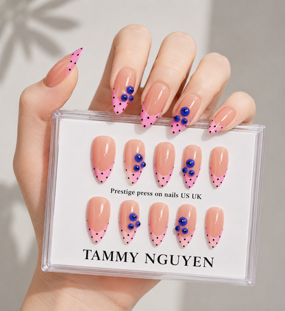 Press On Nail Cute Blueberry