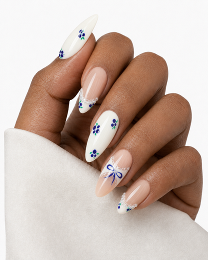 Press On Nail Blue Grape