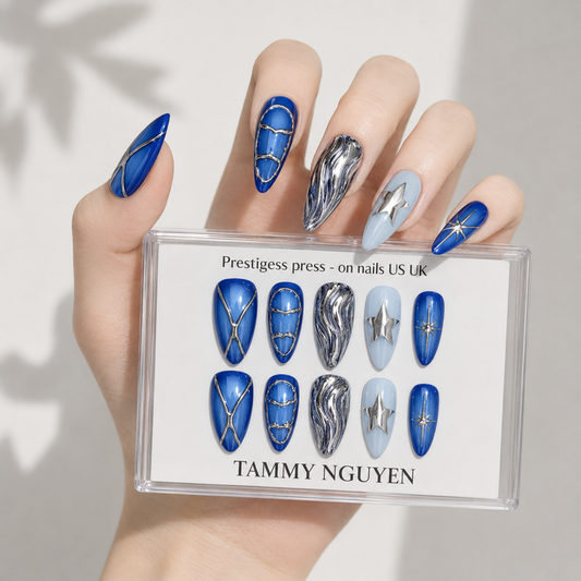 Press On Nail Y2K Ocean Gothic