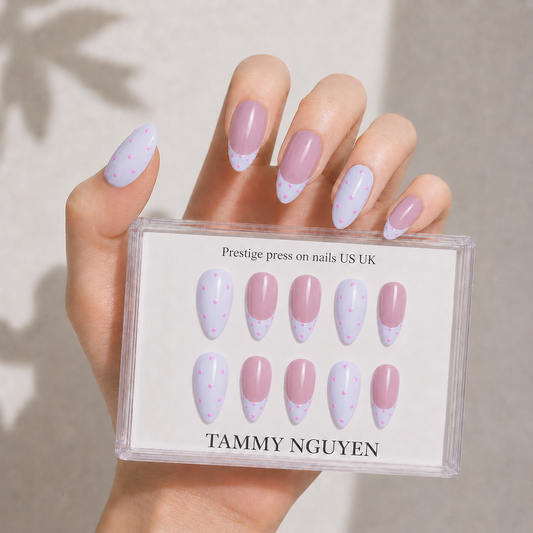 Press On Nails Baby Chic Polka Dot