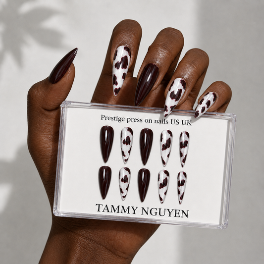 Press On Nail Stiletto Chocolate