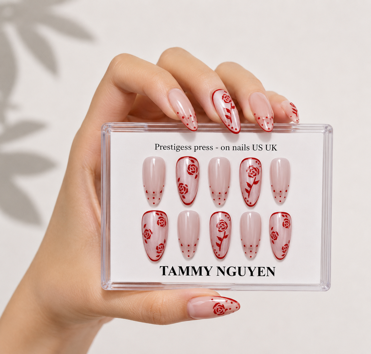 Press On Nail Y2K Pink Aura