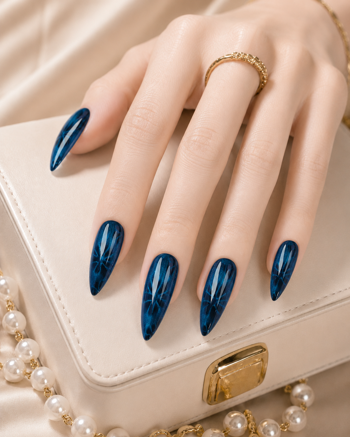 Press-on Nails Midnight Noel
