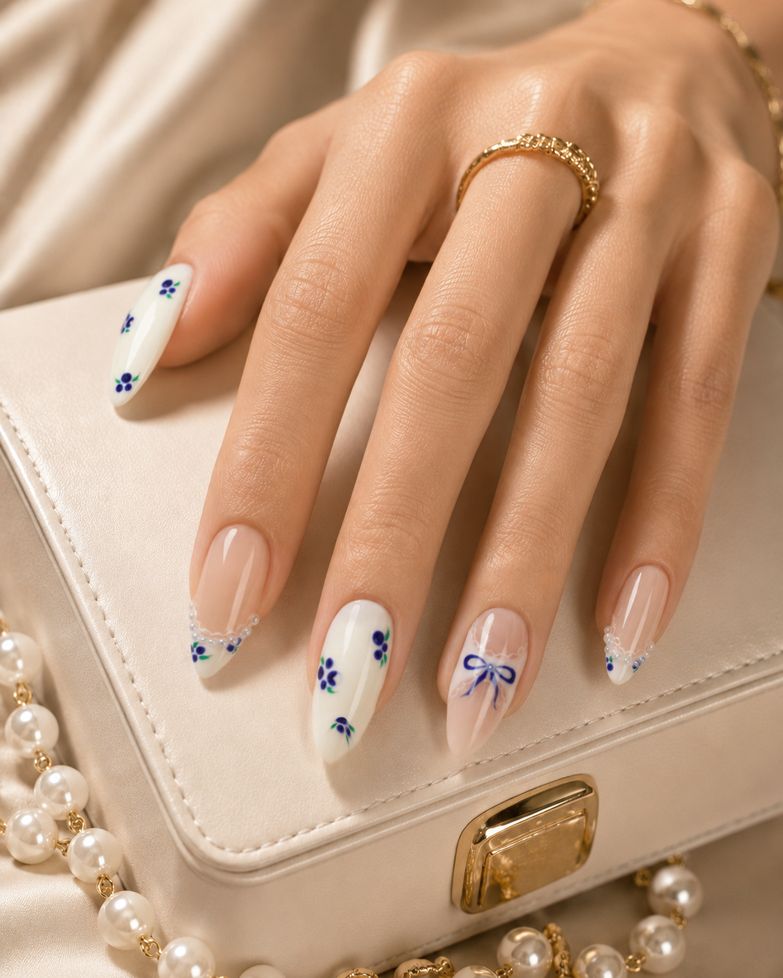 Press On Nail Blue Grape
