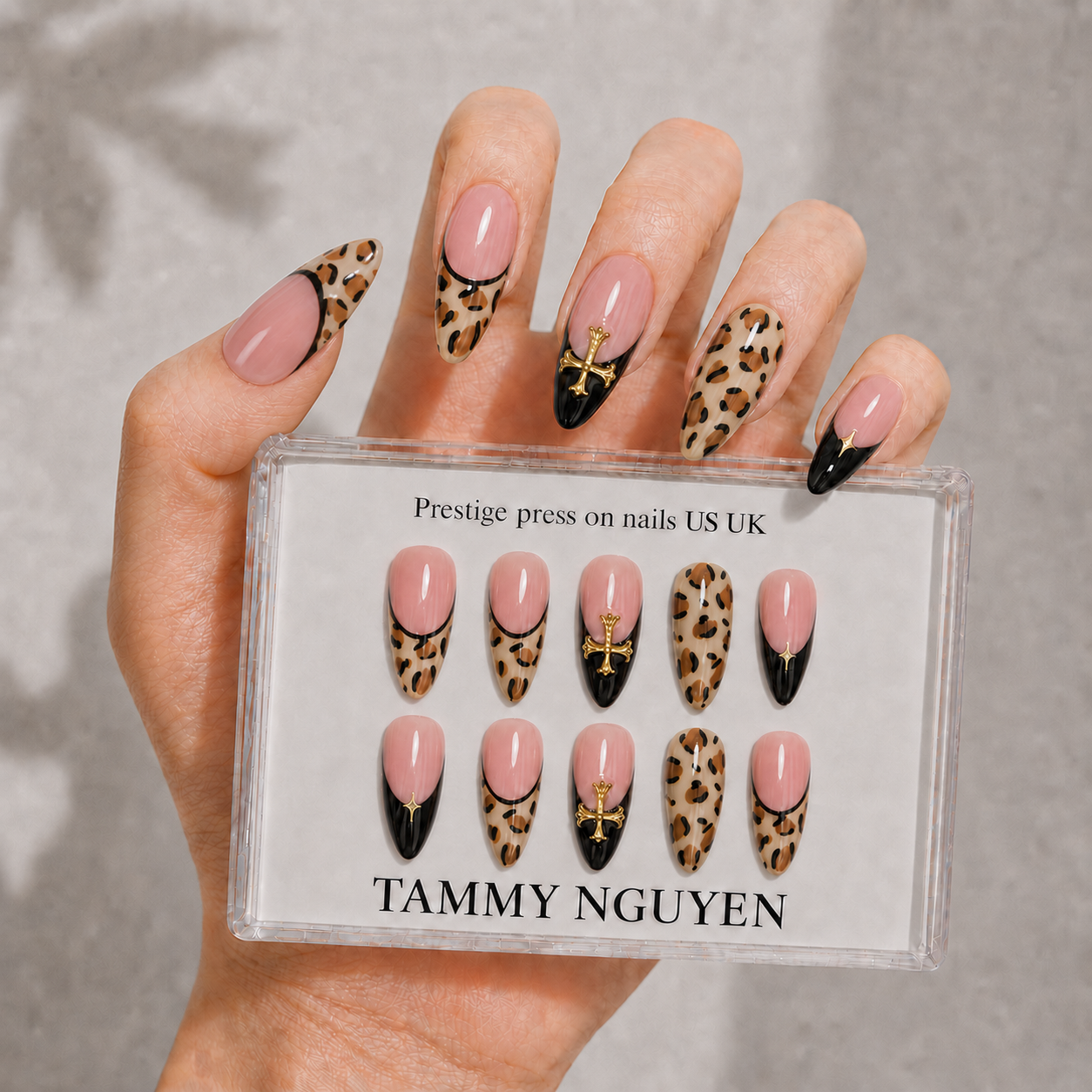 Press On Nail Luxe Leopard