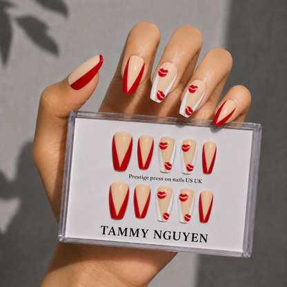 Press-on Nails Red Kiss