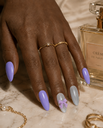 Press-on Nails Moonlit Ribbon