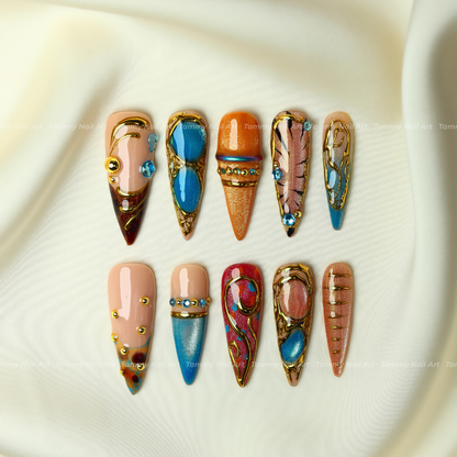 Press-on Nails Cyber Relic