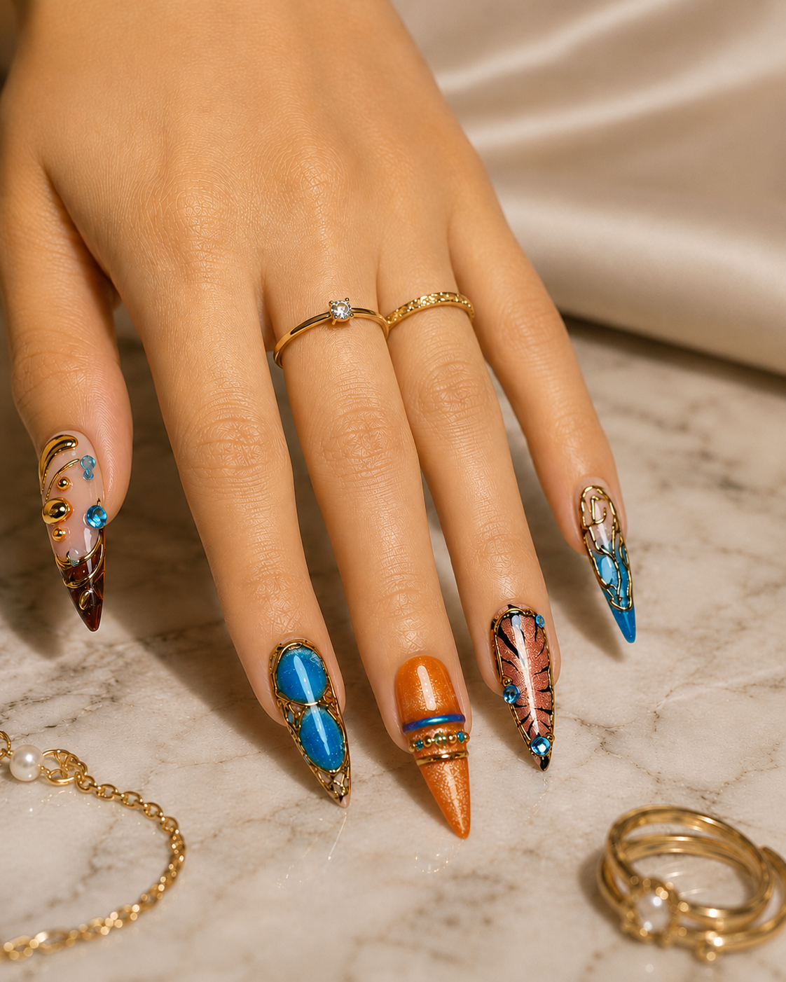 Press-on Nails Cyber Relic
