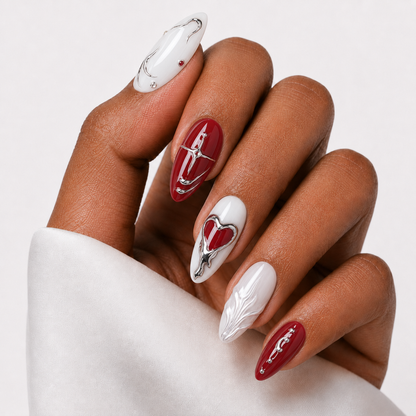 Press On Nail Y2K Gothic Valentine