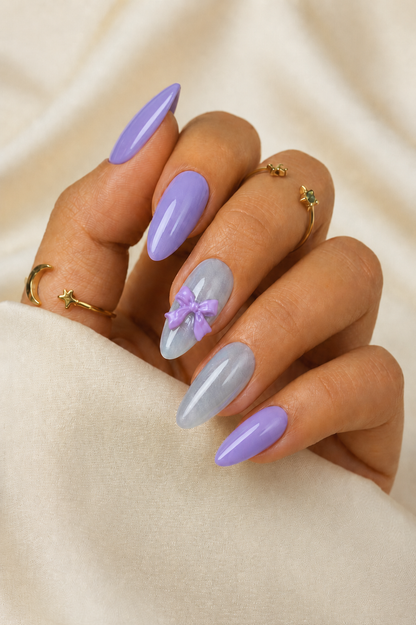 Press-on Nails Moonlit Ribbon
