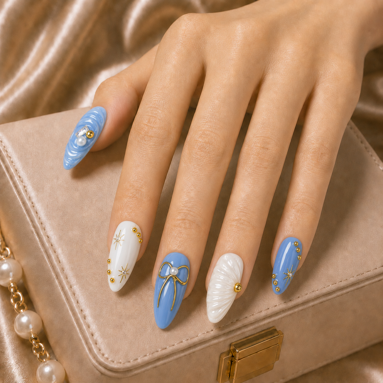 Press On Nail Ocean Princess