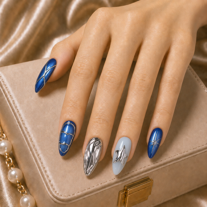 Press On Nail Y2K Ocean Gothic