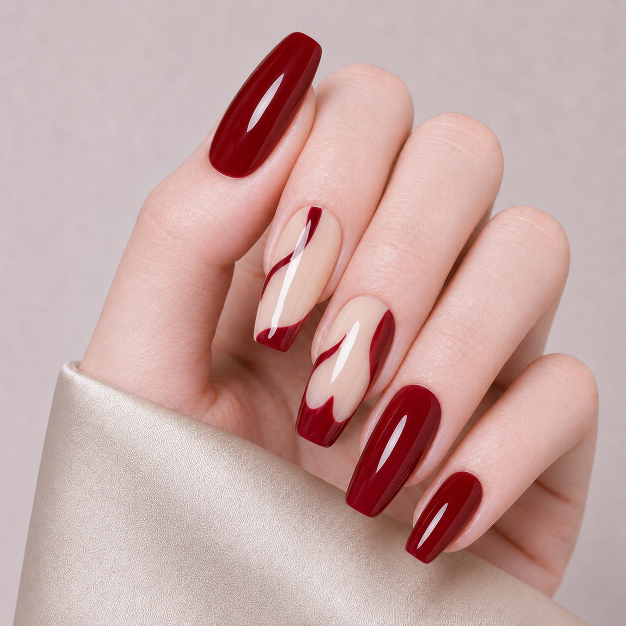 Press On Nail Y2K Y2K Red Heart
