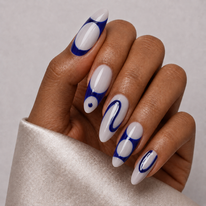 Press On Nail Y2K Y2K Blue Almond