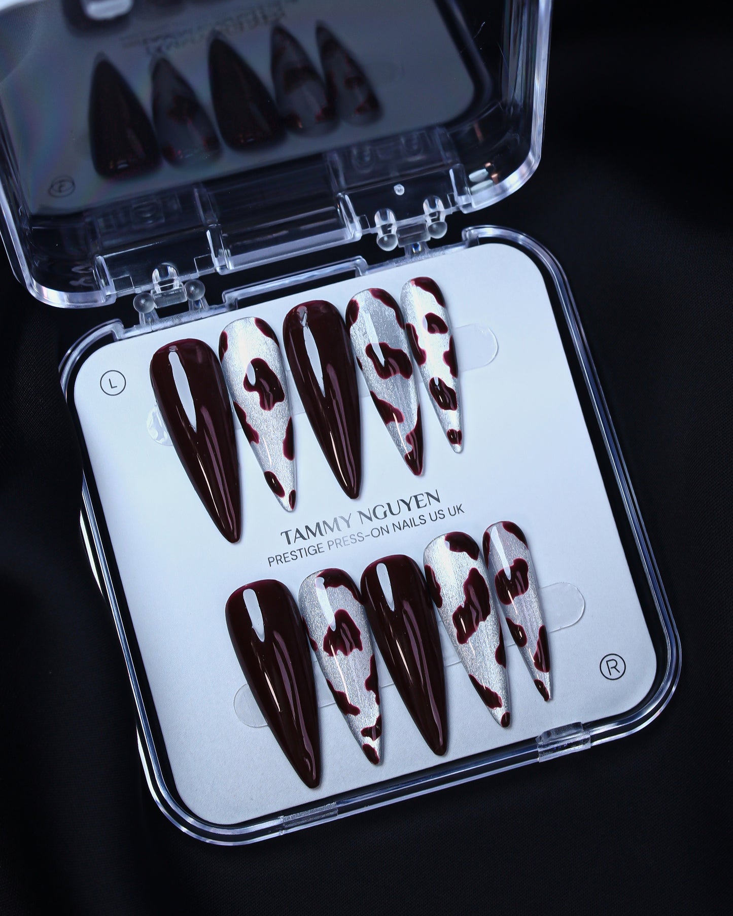 Press On Nail Stiletto Chocolate
