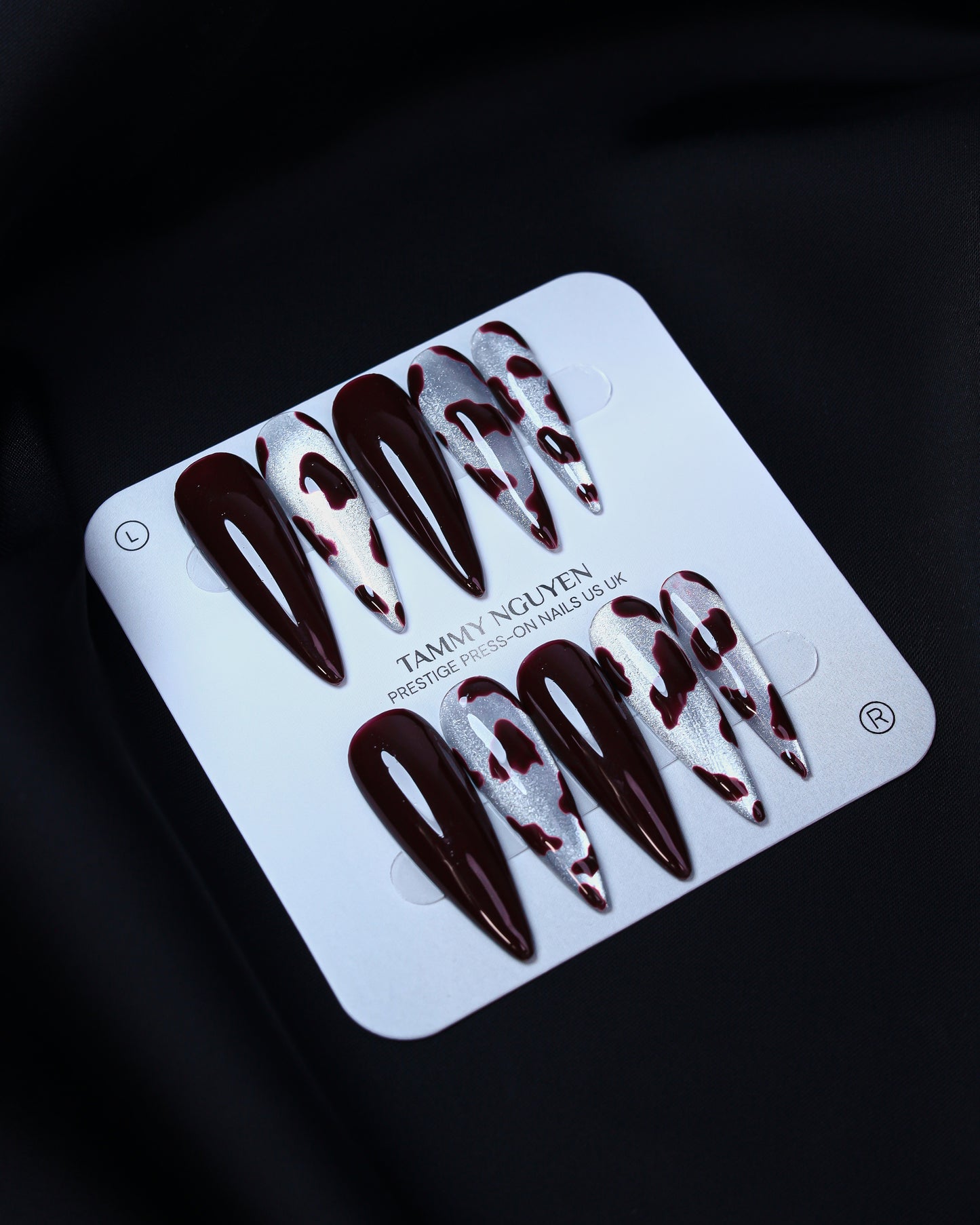 Press On Nail Stiletto Chocolate