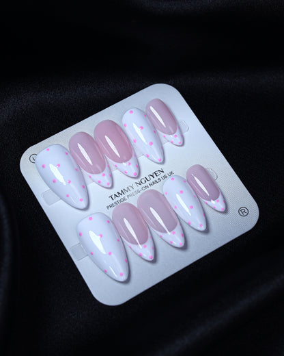 Press On Nails Baby Chic Polka Dot