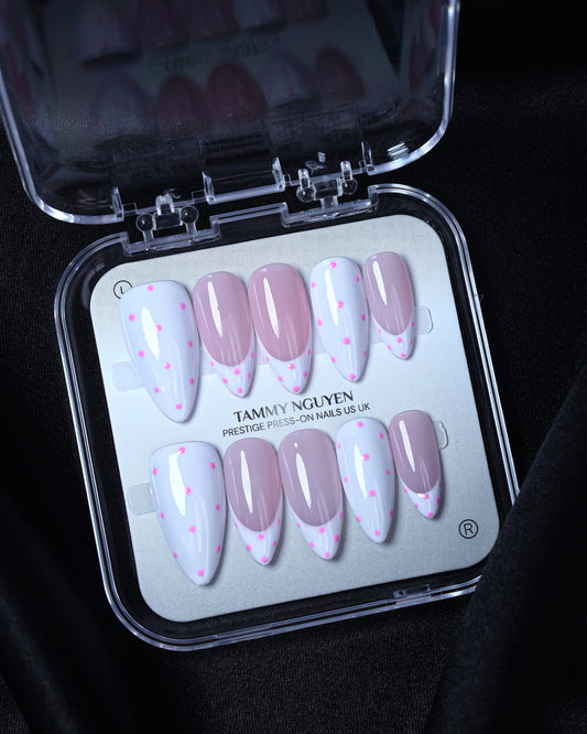 Press On Nails Baby Chic Polka Dot