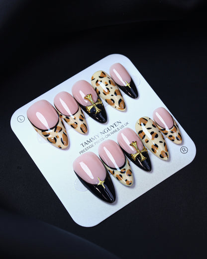 Press On Nail Luxe Leopard