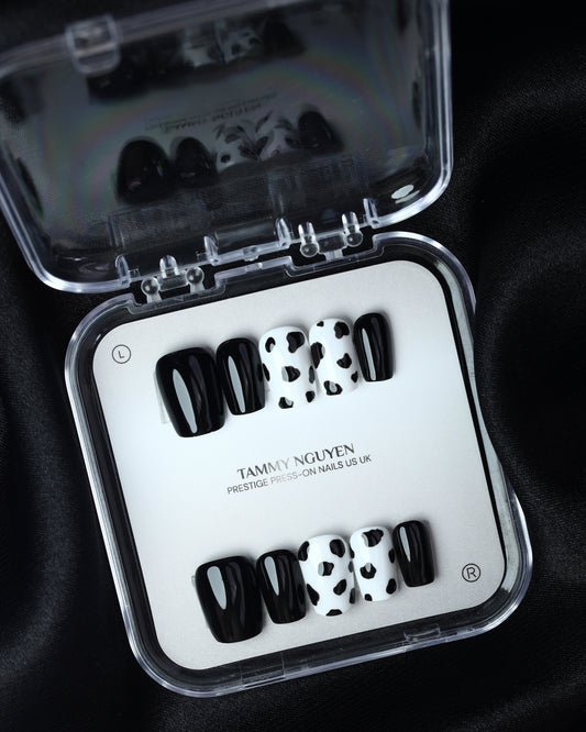 Press-on Nails Cow Print Chic