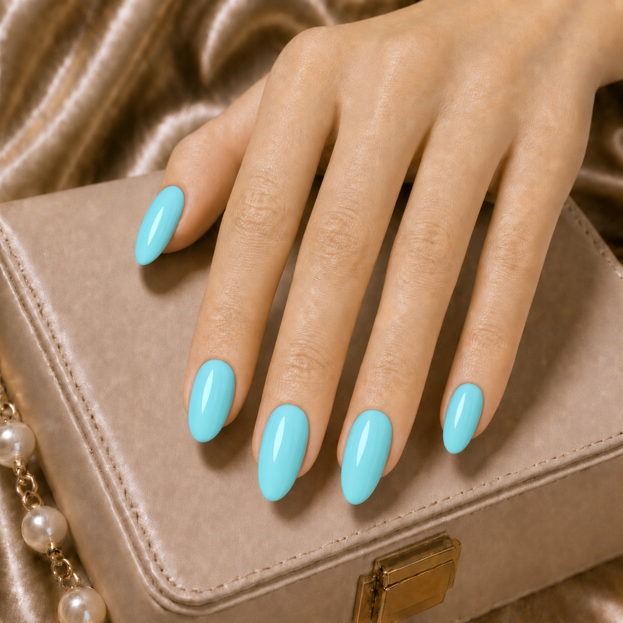 Press-on Nails Aqua Dream