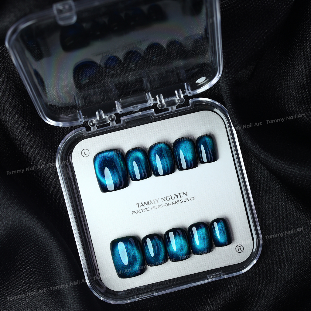 Press-on Nails Midnight Teal