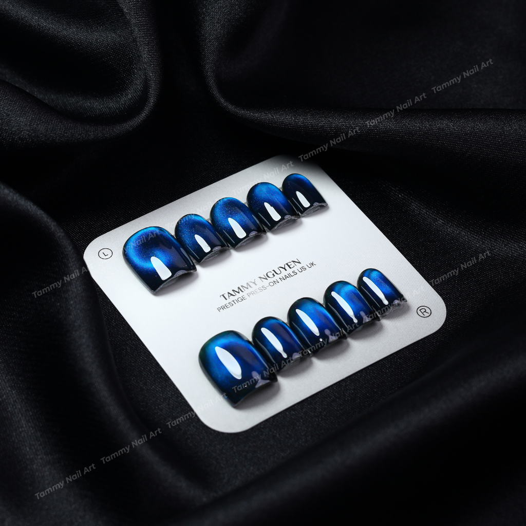 Press-on Nails Midnight Teal
