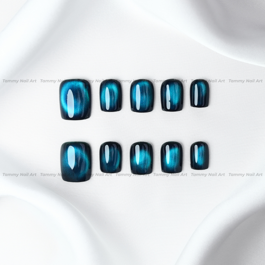 Press-on Nails Midnight Teal