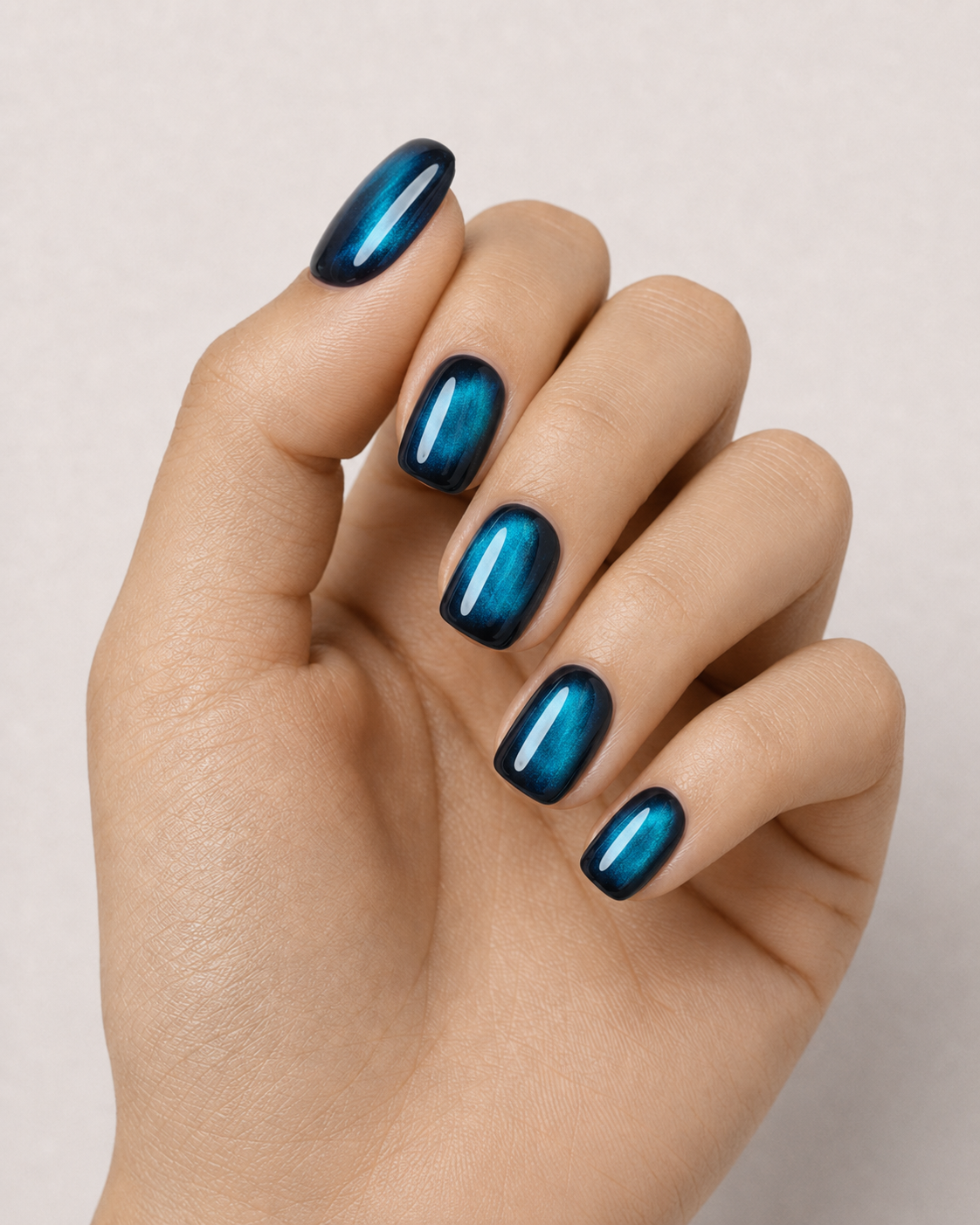 Press-on Nails Midnight Teal
