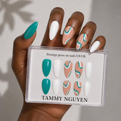Press-on Nails Peach Tide