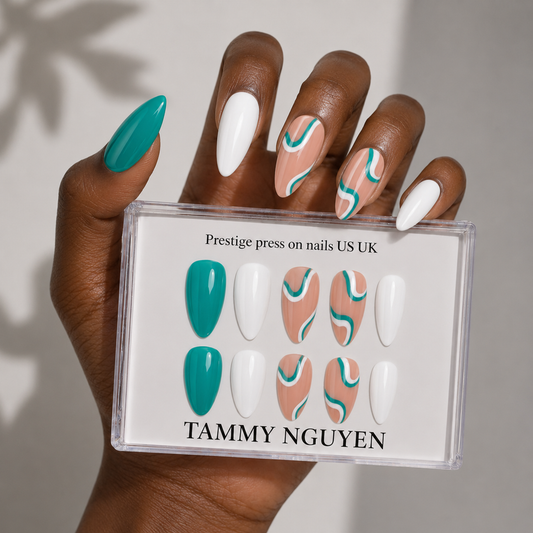 Press-on Nails Peach Tide