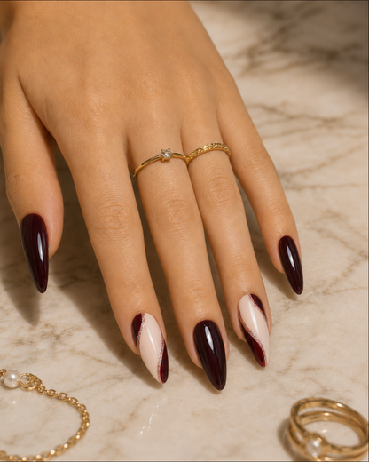 Press-on Nails Summer Wine