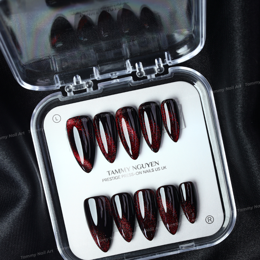 Press-on Nails Crimson Eclipse