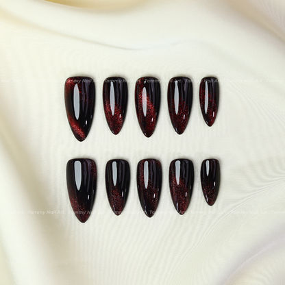 Press-on Nails Crimson Eclipse