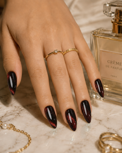 Press-on Nails Crimson Eclipse