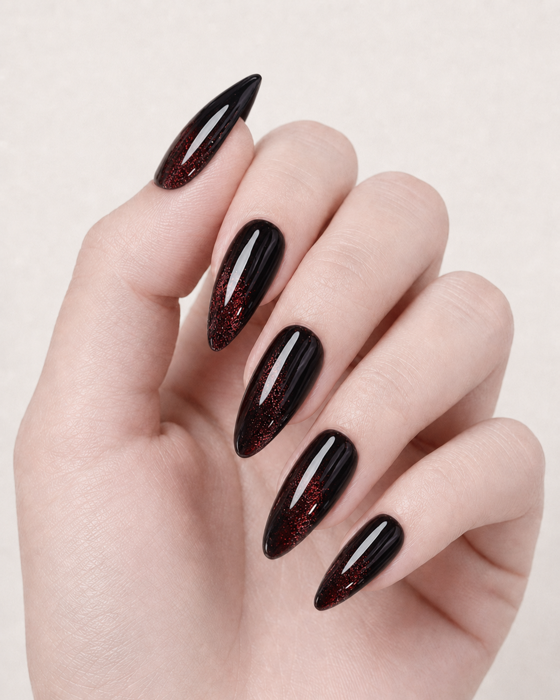 Press-on Nails Crimson Eclipse