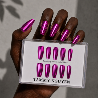 Press-on Nails Merry Chrome