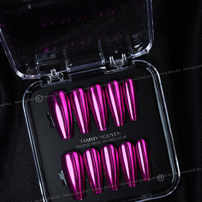 Press-on Nails Merry Chrome