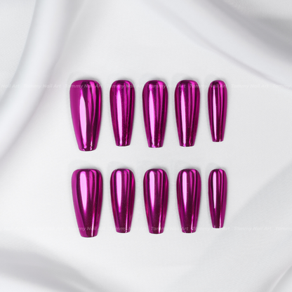 Press-on Nails Merry Chrome