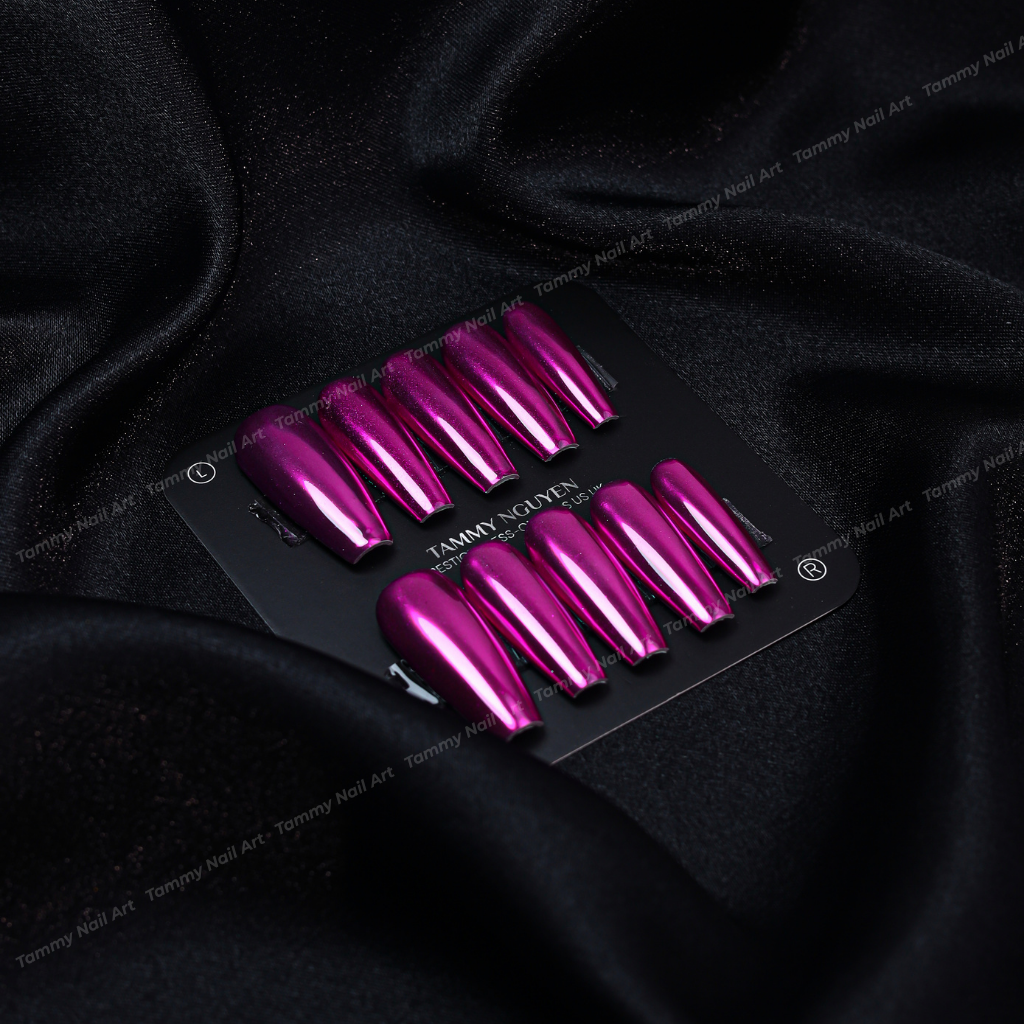 Press-on Nails Merry Chrome