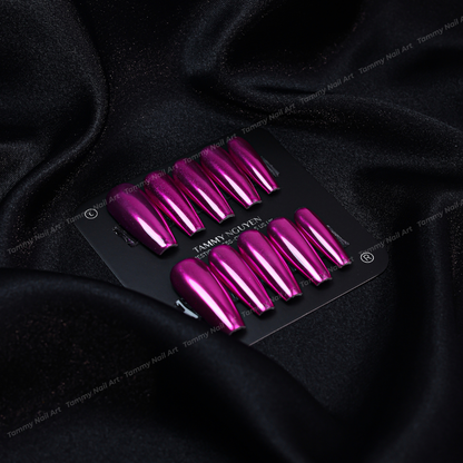 Press-on Nails Merry Chrome