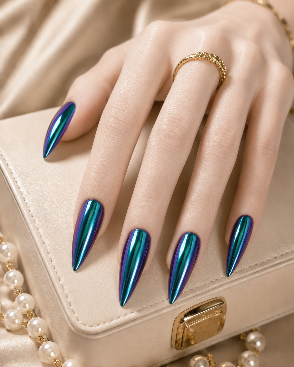 Press-on Nails Cyber Siren