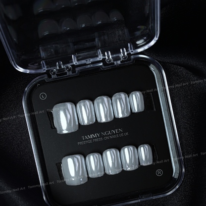 Press-on Nails Milky Angel
