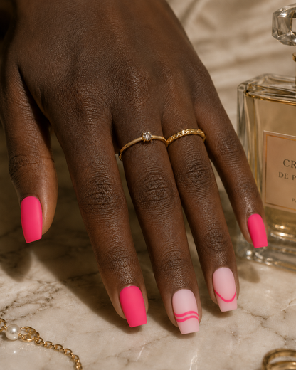 Press-on Nails Love Wave
