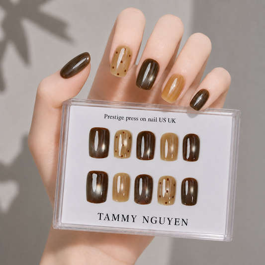 Press-on Nails Baby Mocha